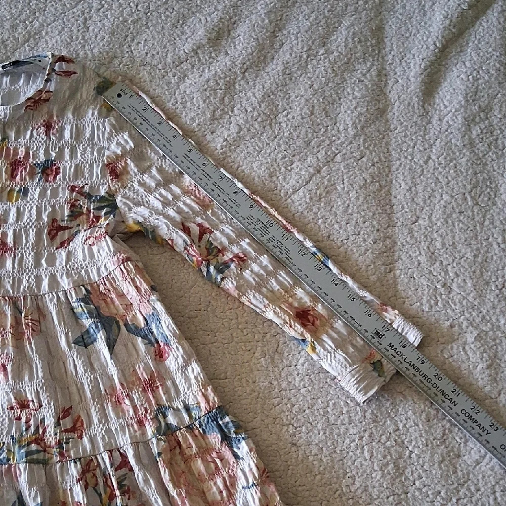 Zara Long Sleeved Floral Mini Dress Style Sharon - Picture 5 of 8